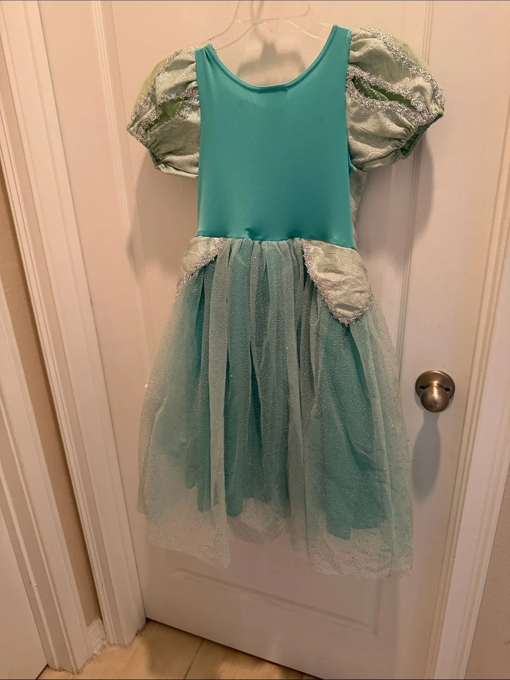 Disney’s Ariel  Girls' Light Green Princess Costume Dress 7/8